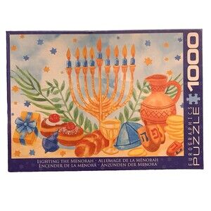 Lighting The Menorah Puzzle 1000 Pieces Eurographics  19-1/4” X 26-5/8”